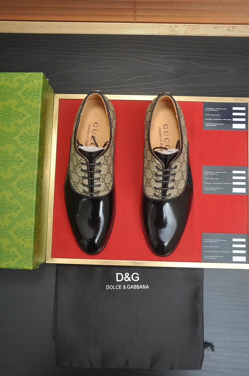Men's shoes💰500💶Italy's top luxury men's shoe giant (GUCCI) (Gucci) (full cowhide lining) new arrival🍃Original European style🔰 Pleasant to the eye😍In order to make the shoes more durable and non-deformable🌀The production continues to follow traditional methods but there is still no lack of innovation💪Choose original sheepskin for the leather♻️ Smooth and natural And extra bright ⭐Made of imported cowhide, the first choice of rich people 38-45 (45 customized)